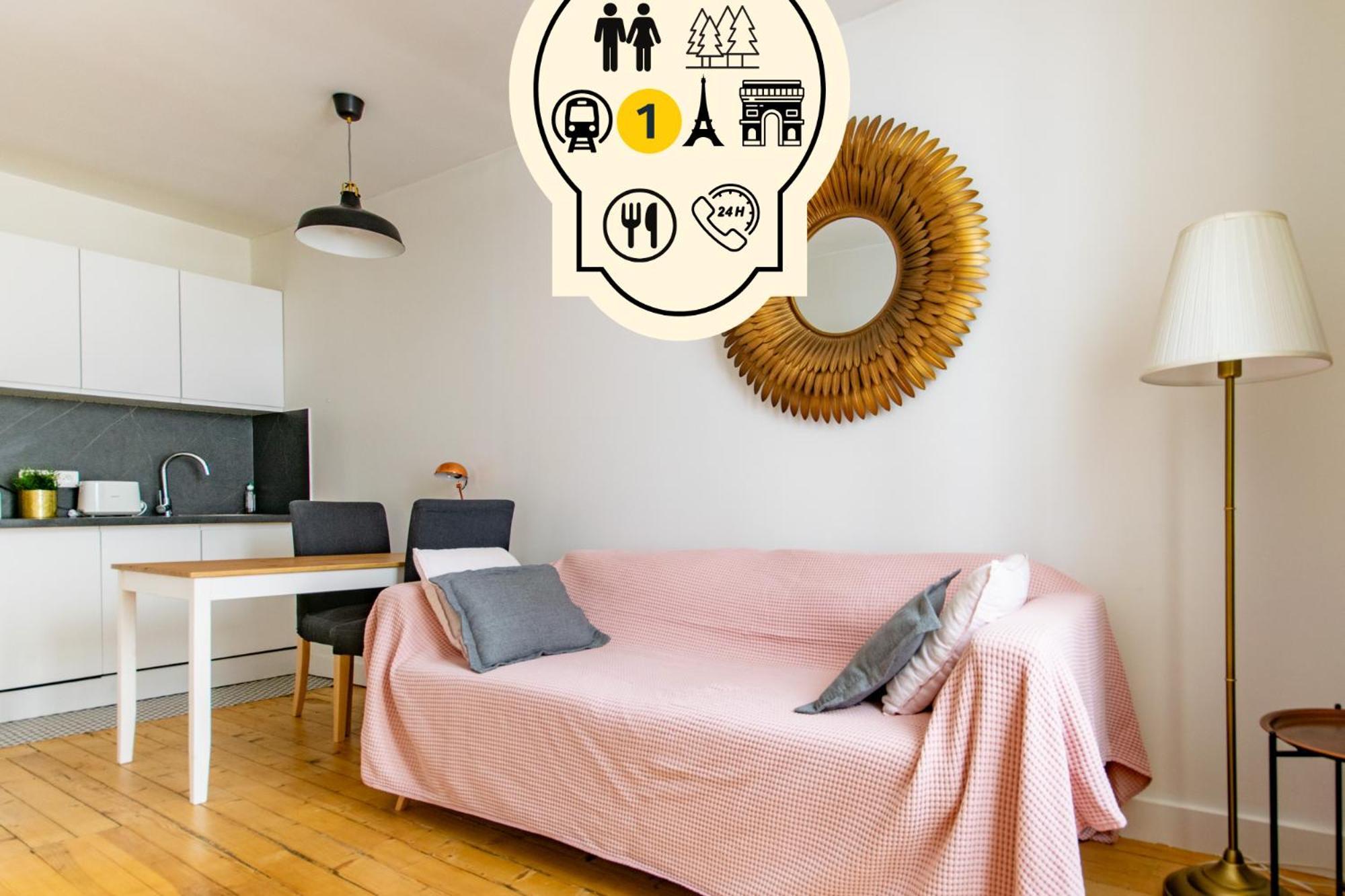 Cosy Au Chateau Et Bois Metro L1 Vincennes Exteriör bild
